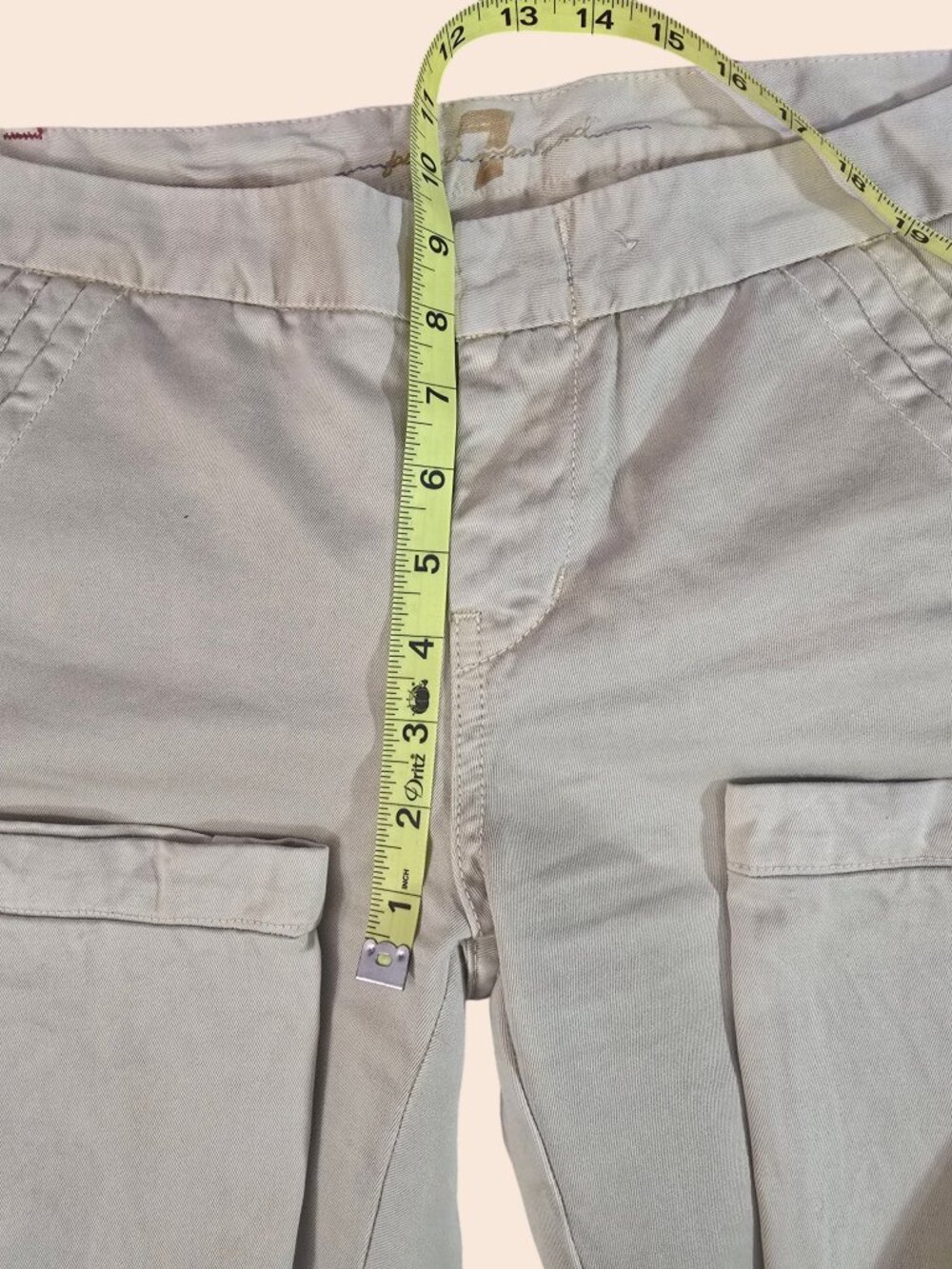 7 For All Mankind Jerome Dahan Khaki Chino Trouser Pants Size 30 100% Cotton USA image 8